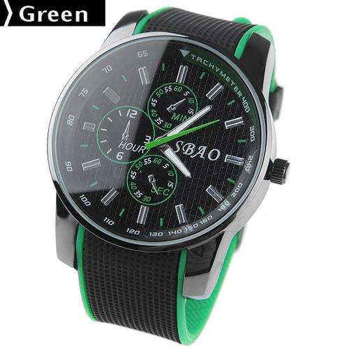 S.B.A.O. Relogio Feminino & Masculino Unisex Quartz Watches - Orange
